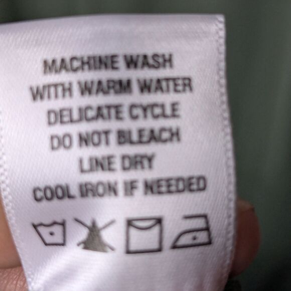 1. State Olive  V-Neck Puff Short Sleeve Fit &Flare Dress L - Picture 12 of 12